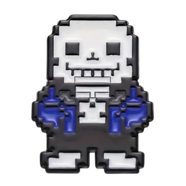 Imagem de Pinstant - Broche Azul de Undertale Sans Papyrus, 2,8 cm, Esmalte, Unissexo