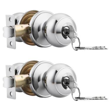 Imagem de Fechaduras de porta Probrico Keyed Alike, maçanetas de entrada frontal