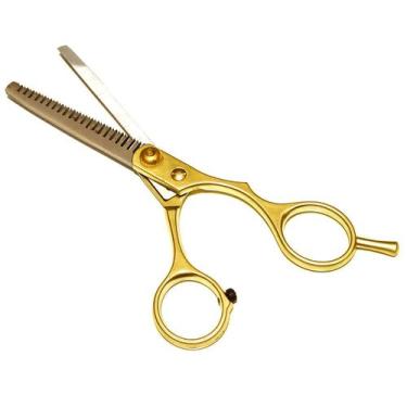 Imagem de Tesoura Profissional Fio Desbaste Desfiadeira Cabeleireiro - NAVY+PRO,