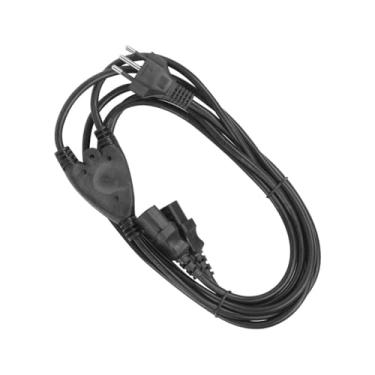 Imagem de Green 018-1809 Cabo Tripolar Y 1 Macho + 2 Femea, Preto, 2 m