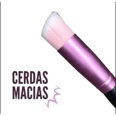 Imagem de Pincel Kabuki Pontudo Bonly Lee Profissional - Rosa