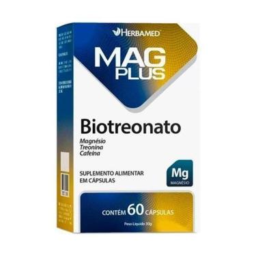 Imagem de Magplus Biotreonato - Magnesio 60 CAPS HERBAMED-Unissex