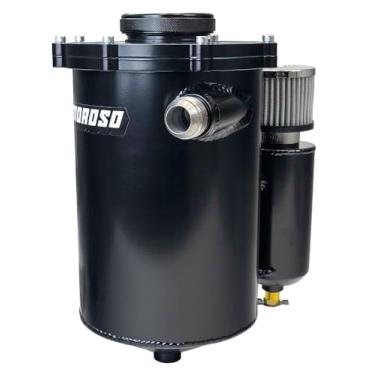Imagem de Moroso Tanque de óleo de depósito seco 22023, 33 cm de altura x 18 cm de diâmetro, com tanque de respiro, revestimento em pó preto