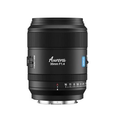 Imagem de SIRUI Lente de foco automático Aurora 35 mm F1.4 de quadro completo, lente grande angular para câmeras de montagem L, preta