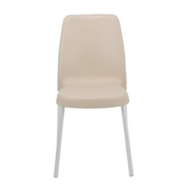 Imagem de Cadeira Tramontina Vanda Com Pernas De Alumínio Em Polipropileno Areia