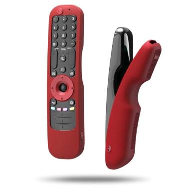 Imagem de WDZP Capa protetora de silicone para LG Smart TV AN-MR21, vermelha