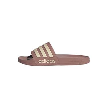 Imagem de Adidas Sapatos unissex Adilette Shower Slip On, Argila quente/areia cristalina/argila quente, 17 Women/16 Men