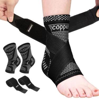 Imagem de Suporte de tornozelo INDEEMAX para torção de tornozelo com infusão de 