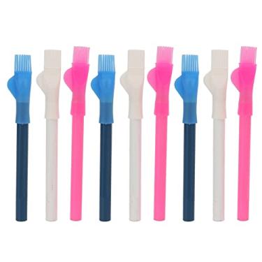 Imagem de Lápis de tecido para alfaiates Giz para costura Giz três cores Linha transparente Fácil limpeza Ampla aplicação para loja doméstica Material de costura Tamanho limão 8,8 cm Pacote