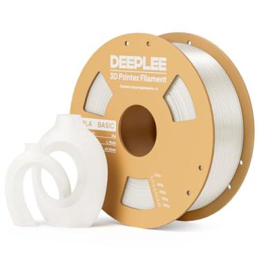 Imagem de DEEPLEE Filamento de impressora 3D PLA Basic de 1,75 mm, filamento de impressão 3D com precisão dimensional +/- 0,02 mm, bem enrolado, sem entupimento, melhor para iniciantes, serve para a maioria das