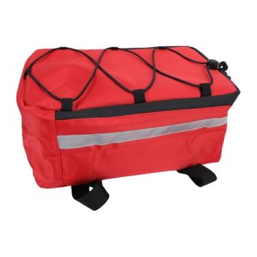 Imagem de Zhjvihx Bolsa para Rack Traseiro de Bicicleta, Bolsa de Tecido Oxford à Prova D'água 7L Com Refletor para Ciclismo, Deslocamento e Atividades Ao Ar Livre, Armazenamento Estável para