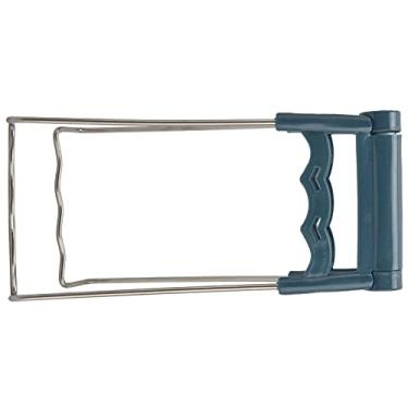 Imagem de Cryfokt Pinça de Placa Resistente de Aço Inoxidável Silicone Pp Material Braçadeira/suporte Anti-escaldante para Pratos Quentes Potes Tigelas, Utensílios de Cozinha, Fácil de Armazenar e Pendurar