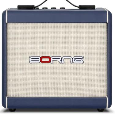Imagem de Amplificador Cubo Para Guitarra Borne F60 Azul 15W Bivolt Automático