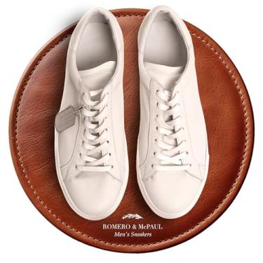 Imagem de Tênis masculino | Tênis Brooklyn Clean Style | Placa de identificação militar removível | Romero e MC Paul, Branco, 42