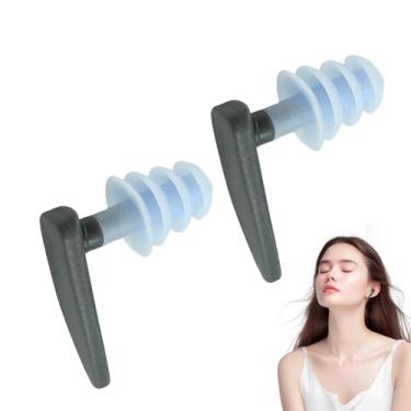 Imagem de Shakven Tampões para os ouvidos para natação, tampões para os ouvidos à prova d'água - Filtro de tampões de ouvido de silicone anti-ruído,Tampões de ouvido macios para dormir com cancelamento de ruído