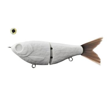 Imagem de Isca de pesca, iscas de pesca - Equipamento para iscas de pesca,Iscas de pesca em branco sem pintura, iscas de manivela multiarticuladas, iscas de água para pesca de robalo, truta walleye