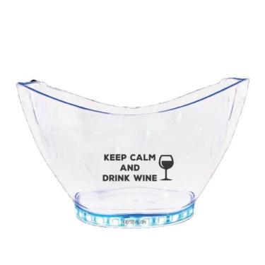 Imagem de Champanheira Com Led Personalizada Keep Calm - Krystalon