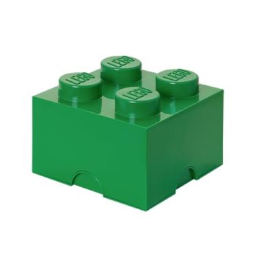 Imagem de Room Copenhagen, LEGO Storage Brick Box - Stackable Storage Solution - Brick 4, Dark Green (4003)