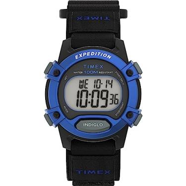 Imagem de Timex Relógio unissex Expedition CAT 33 mm - mostrador digital preto Fastwrap caixa preta, Preto