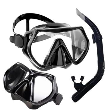 Imagem de Kit de Mergulho Profissional com Máscara, Snorkel e Óculos Respirador para Adulto, Piscina, Mar e Praia
