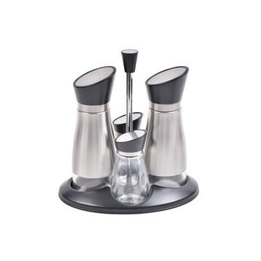 Imagem de Galheteiro para Óleo e Vinagre/Sal e Pimenta em Inox Kenya