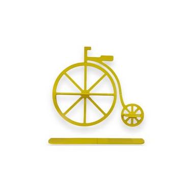 Imagem de Estante Aérea Bike Amarela Borda Preta Woodyou