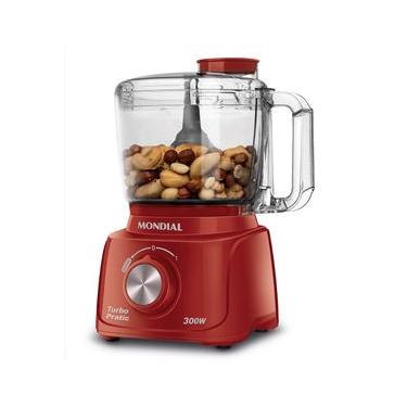 Imagem de Mini Processador Turbo Pratic Mondial Vermelho 300W MP-16-R