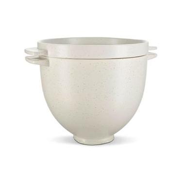 Imagem de TIGELA KITCHENAID DE CERÂMICA PARA PÃO BREAD BOWL GREY SPECKLED KI797BBONA