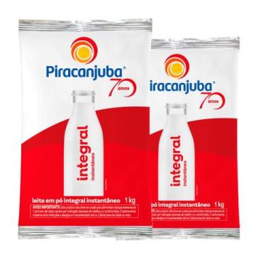 Imagem de Kit 2 Leite em Pó Integral Instantâneo 1kg Piracanjuba