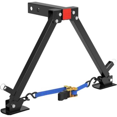 Imagem de Blshwez Estabilizador de engate para trailer, compatível com receptores de engate de 5 cm, motorhomes, caminhões, trailers, reboques de viagem, 5ª rodas, estabilizador de engate, altura ajustável de