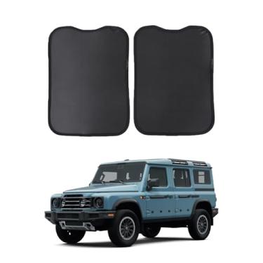 Imagem de Proteção solar de teto solar malha respirável para INEOS Grenadier 2020-2025 acessórios tela de teto rede mosquiteira bloqueador UV protetor solar brilho HeatShield Moonroof rede rede cobertura de