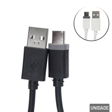 Imagem de Cabo USB Tipo-c 95cm Reforçado Color - Tudo em Caixa