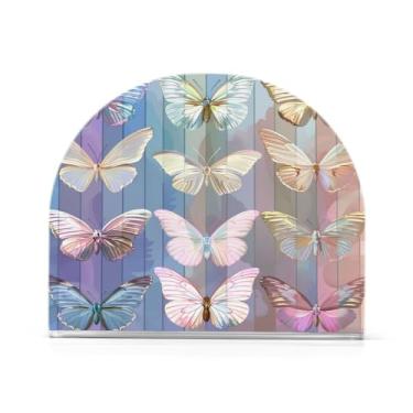Imagem de Qilmy Lindo porta-guardanapos de borboleta para mesas – Porta-guardanapos para cozinha, porta-guardanapos de mesa, porta-guardanapos de coquetel, porta-guardanapos de papel408