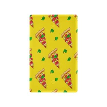 Imagem de Wassud Placa de cobertura de interruptor de luz Deliciosa Pizza decorativa para tomada de parede placa de parede para tomadas elétricas em branco 4,53 x 2,76 polegadas