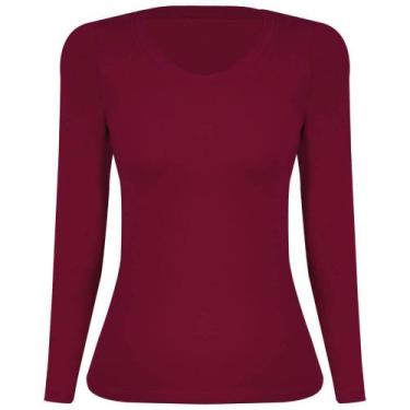 Imagem de Blusa Manga Longa Sem Costura Lupo 45138-001 Cotton, Vermelho, M