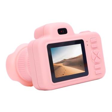 Imagem de Acouto Câmera Digital Pequena, Lente Giratória de 360 ​​graus de 96MP 1920x1080 Com Flash, para Gravar Fotos da Vida, Vídeos, Reprodução de MP3 (PINK)