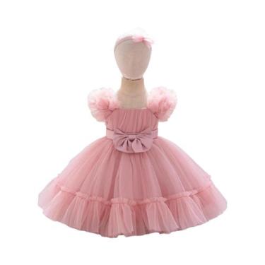 Imagem de Vestidos De Festa Em Tule Para Meninas Bebês 2 Peças Vestidos De Dama 