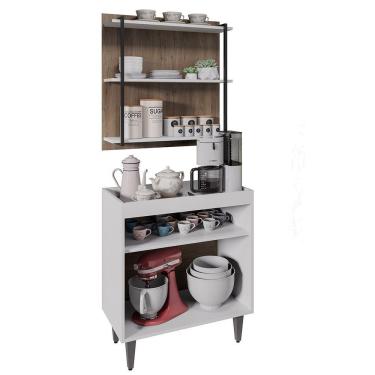 Imagem de Painel Organizador 3 Prateleiras Clara - Ssx Multicoisas Branco - Freijó