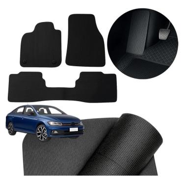 Imagem de Tapete Carro Virtus 2018 A 2022 Sob Medida + Descanso De Pé