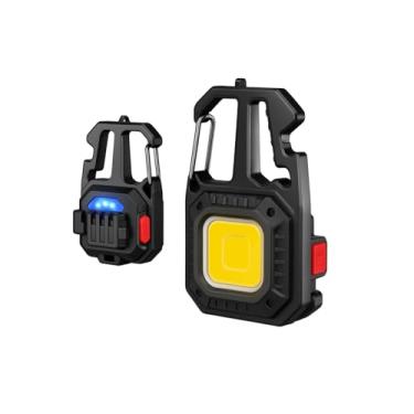Imagem de Lanterna LED COB com Chaveiro, 4 Chaves Táticas para Camping e Pesca