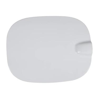 Imagem de Tampa do bocal de abastecimento de combustível (1 unidade), preta ou branca, compatível com Chevrolet Silverado 1500 LTD Crew Cab 5.8 ft (2019-2024), código 84126524(White)