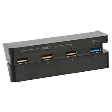 Imagem de KIMISS Hub USB de Alta Velocidade, 4 Portas, Carregador de Extensão USB 3.1/2.0 para Ajuste para Console de Jogos Fino – Adaptador de Carregamento Rápido e Transferência de Dados
