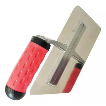 Imagem de Desempenadeira Trapézio De Aço Inox Efeito Cimento Queimado Decorativos