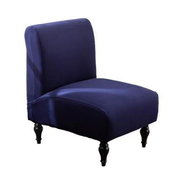Imagem de HZDHCLH Capa para cadeira de chinelo sem braços, elástica, elastano, protetor de móveis removível com fundo elástico, lavável na máquina para sala de estar, sala de jantar, hotel