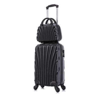 Imagem de Mala de viagem bordo Pequena Dizy + frasqueira Preta-Feminino
