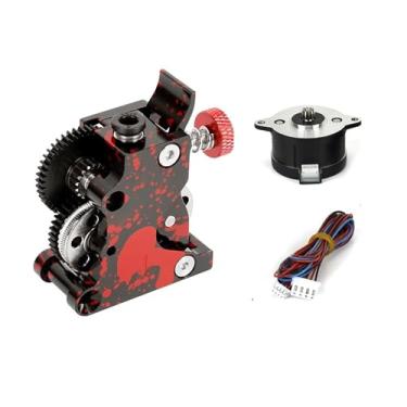Imagem de Extrusora HGX LITE 2.0 atualizada, dente helicoidal, engrenagem grande, extrusora de unidade POM, engrenagem dupla, todos os acessórios de metal para impressora 3D(Extruder motor kit)