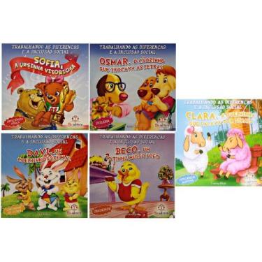 Imagem de Coleção Trabalhando as Diferenças e a Inclusão Social - 5 livros - Blu