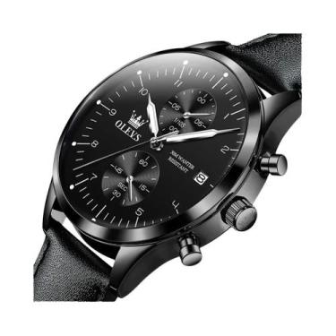 Imagem de Relógio De Quartzo Luxuoso À Prova d'Água Para Homens OLEVS Com Data L