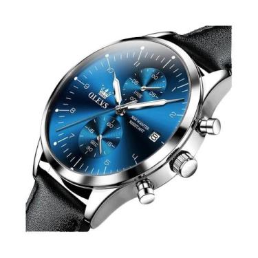 Imagem de Relógio De Quartzo Luxuoso À Prova d'Água Para Homens OLEVS Com Data L