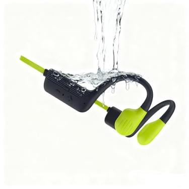 Imagem de MARLALL Fones de ouvido de natação IPX8 à prova d'água, fones de ouvido de condução óssea com leitor de MP3 de 32 GB, fone de ouvido para piscina subaquática